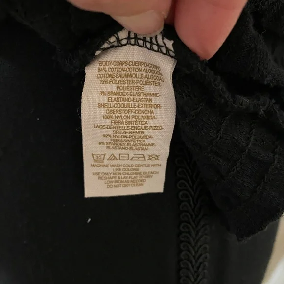 Free People Black Lace Top - Picture 6 of 7